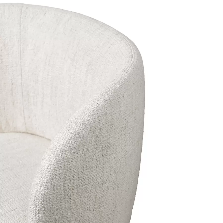 ferm LIVING - Stol Rico Bouclé, Off white med drejesokkel - Hent selv