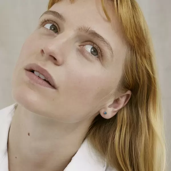 Trine Tuxen - Ørering Green Opal, Forgyldt sterlingsølv 1 stk.