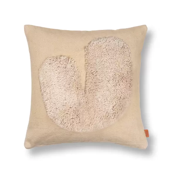 ferm LIVING - Pude Lay, Sand/Offwhite 50*50