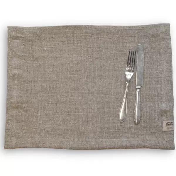 Lovely Linen - Dækkeserviet Rustic, Naturlig beige 37*50