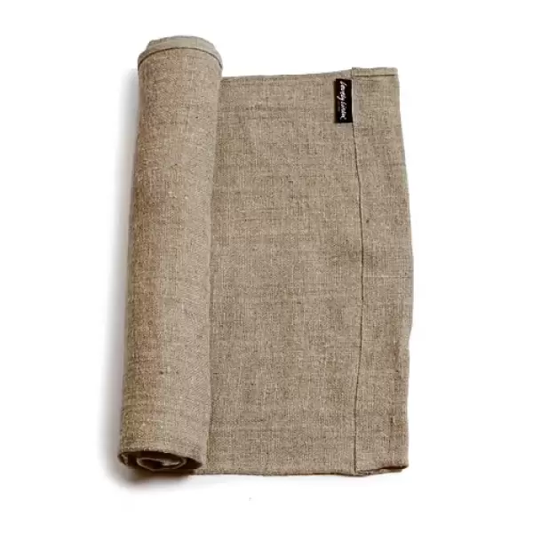 Lovely Linen - Bordløber Rustic, Naturlig Beige 45*150