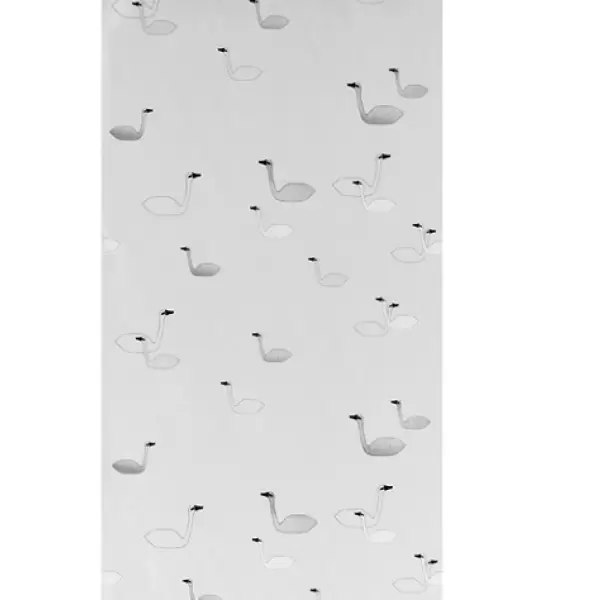 ferm LIVING - Børnetapet med svaner, gråt