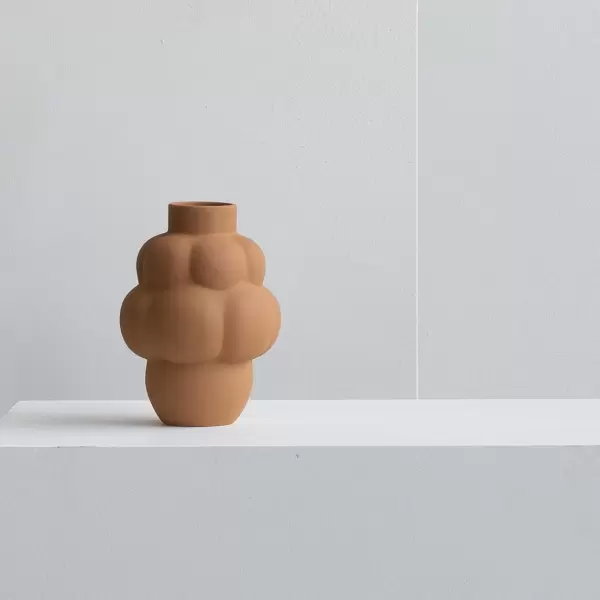 Louise Roe - Ceramic Balloon Vase #04 Petit, Okker