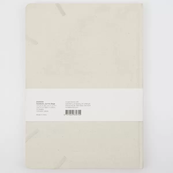 House Doctor - Notesbog Journal A4, Beige