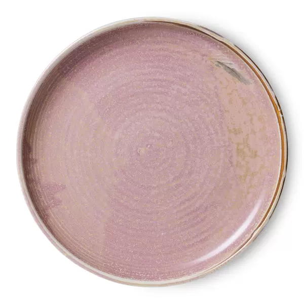 HK living - Chefs Ceramics Middagstallerken, Rustik Pink