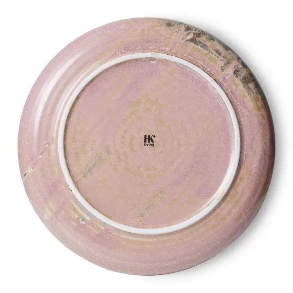 HK living - Chefs Ceramics Middagstallerken, Rustik Pink