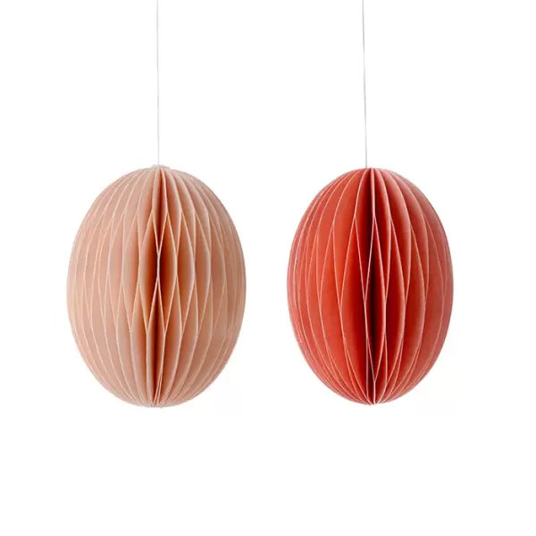 BUNGALOW - 2 Påskeæg Swirl M., Melon/Rosa