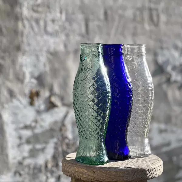 Serax - Flaske Fish&Fish, Koboltblå