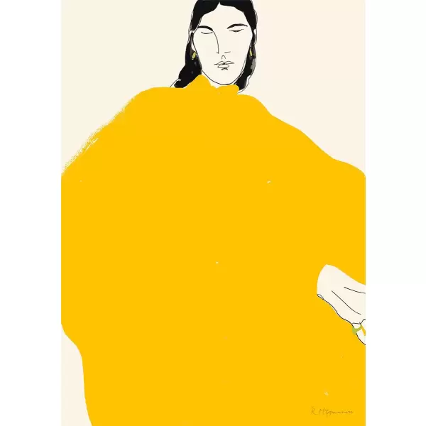 The Poster Club - Rosie McGuinness, Yellow Dress 30*40