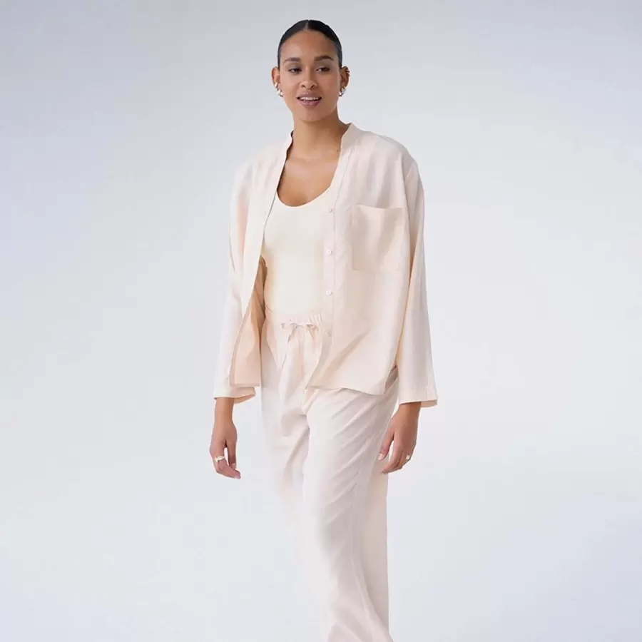 Lykkeland Atelier - Pyjamasskjorte Sleep, Peach