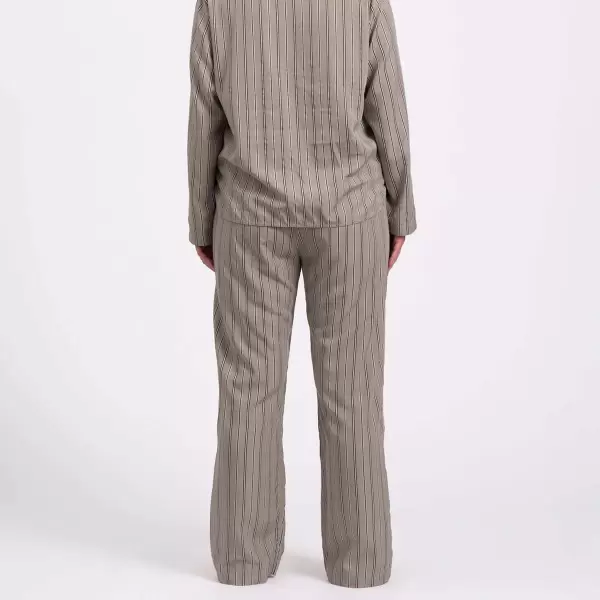 Lykkeland Atelier - Pyjamasbukser Sleep, Dusty Mint Stripe