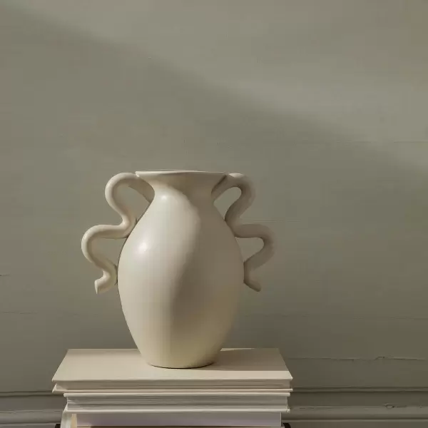 ferm LIVING - Vase Verso, Cream