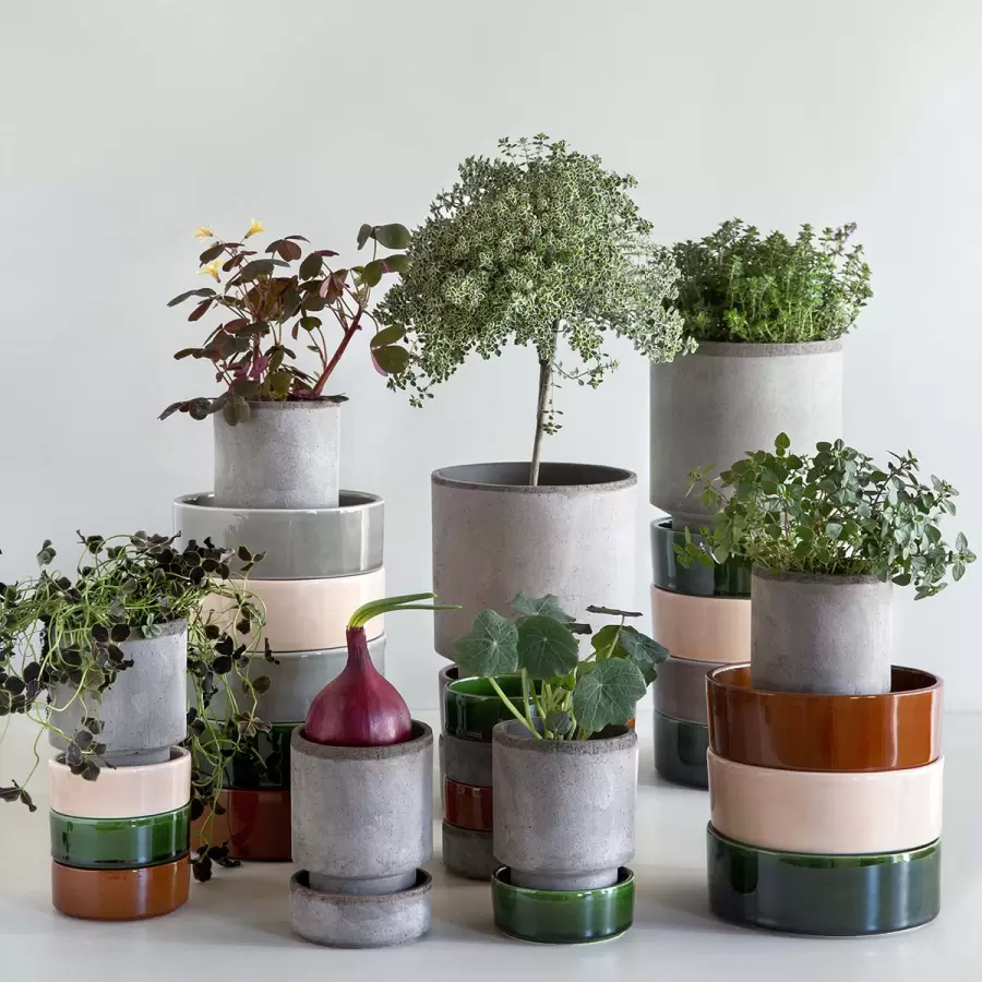 Bergs Potter - Sæt - The Hoff Pot 18, Grå - Hent selv