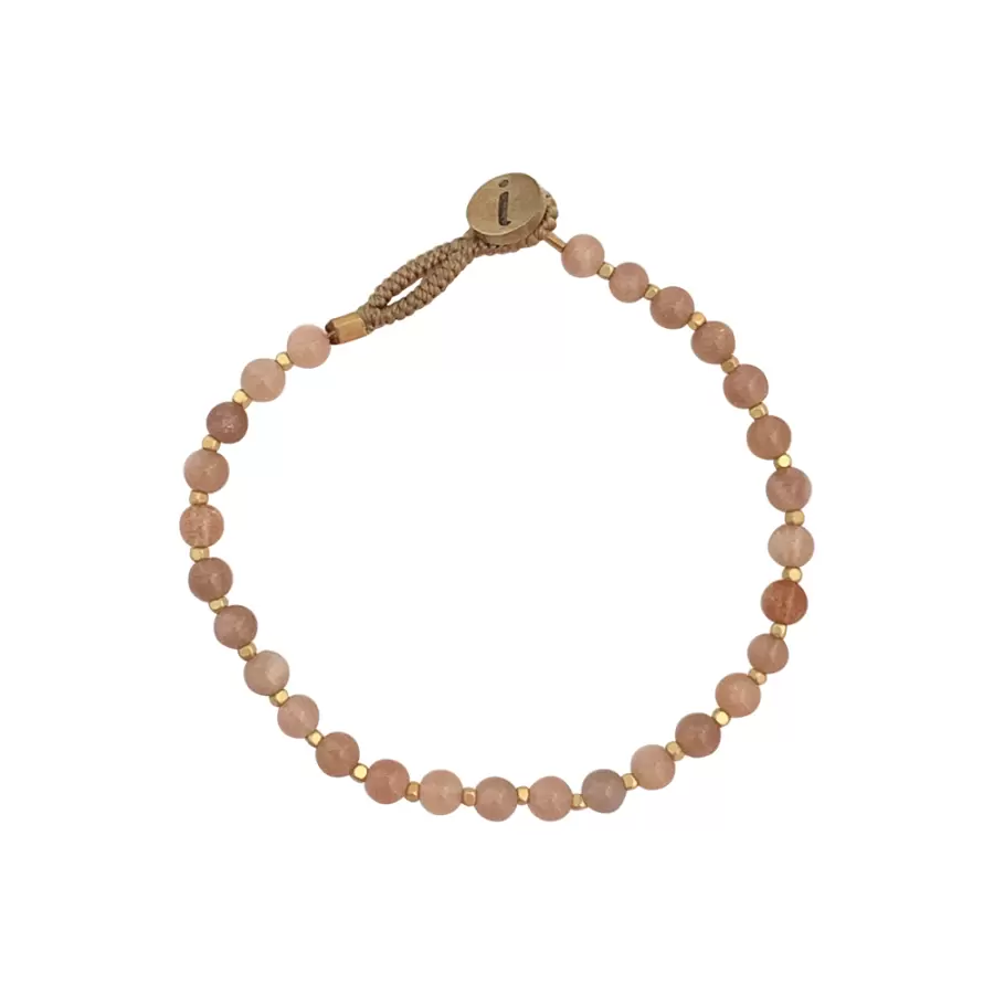 IBU Jewels - Armbånd Bo Round, Sunstone