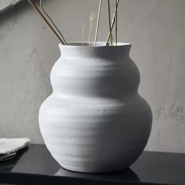 House Doctor - Vase Juno, Hvid Ø:17*19