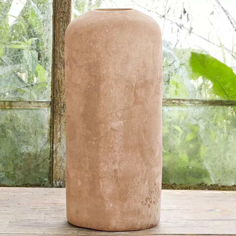 B Green - Vase Kate, Antik Terracotta Ø20*57 - Hent selv