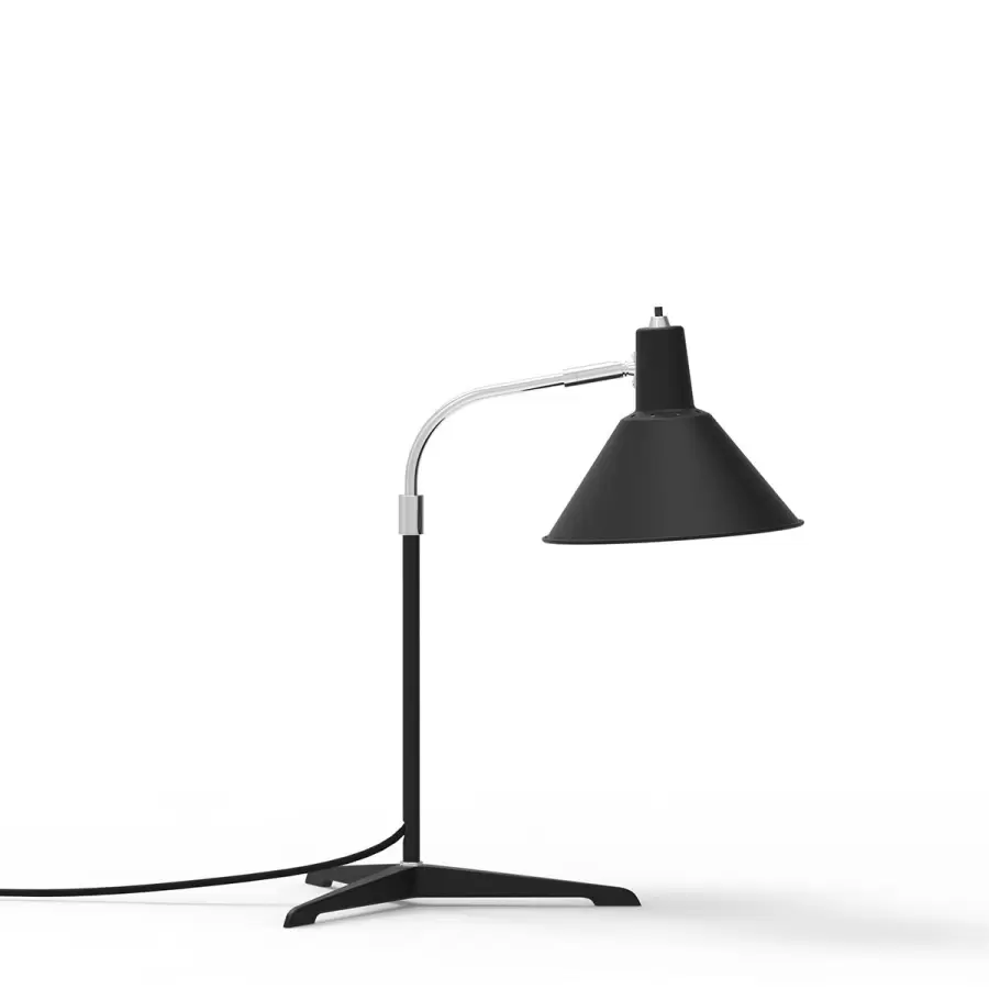 NUAD - Arcon Bordlampe, Sort/Krom