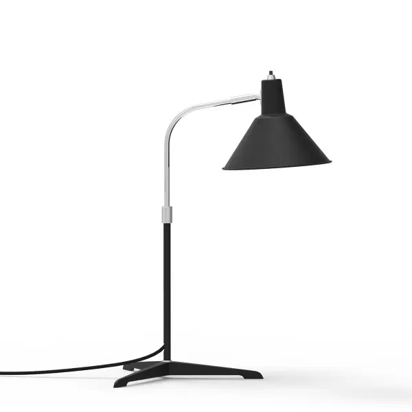 NUAD - Arcon Bordlampe, Sort/Krom