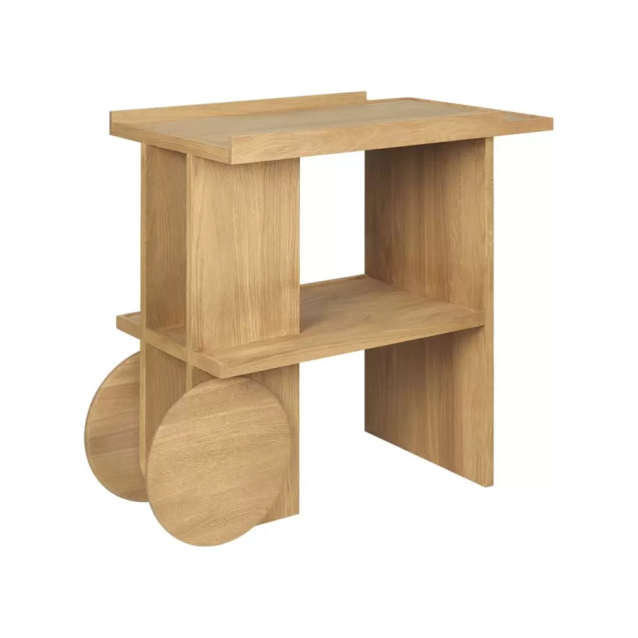 Kristina Dam - Axis Side Table, Olieret Eg - Hent selv