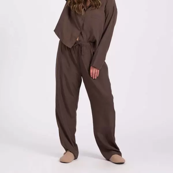 Lykkeland Atelier - Pyjamasbukser Snuggle, Chocolate