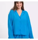 Lykkeland Atelier - Pyjamasskjorte Snuglle, Bright Blue