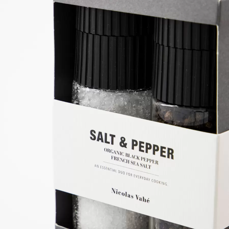 Nicolas Vahé - Gaveæske Salt og Øko Peber 60+120g.