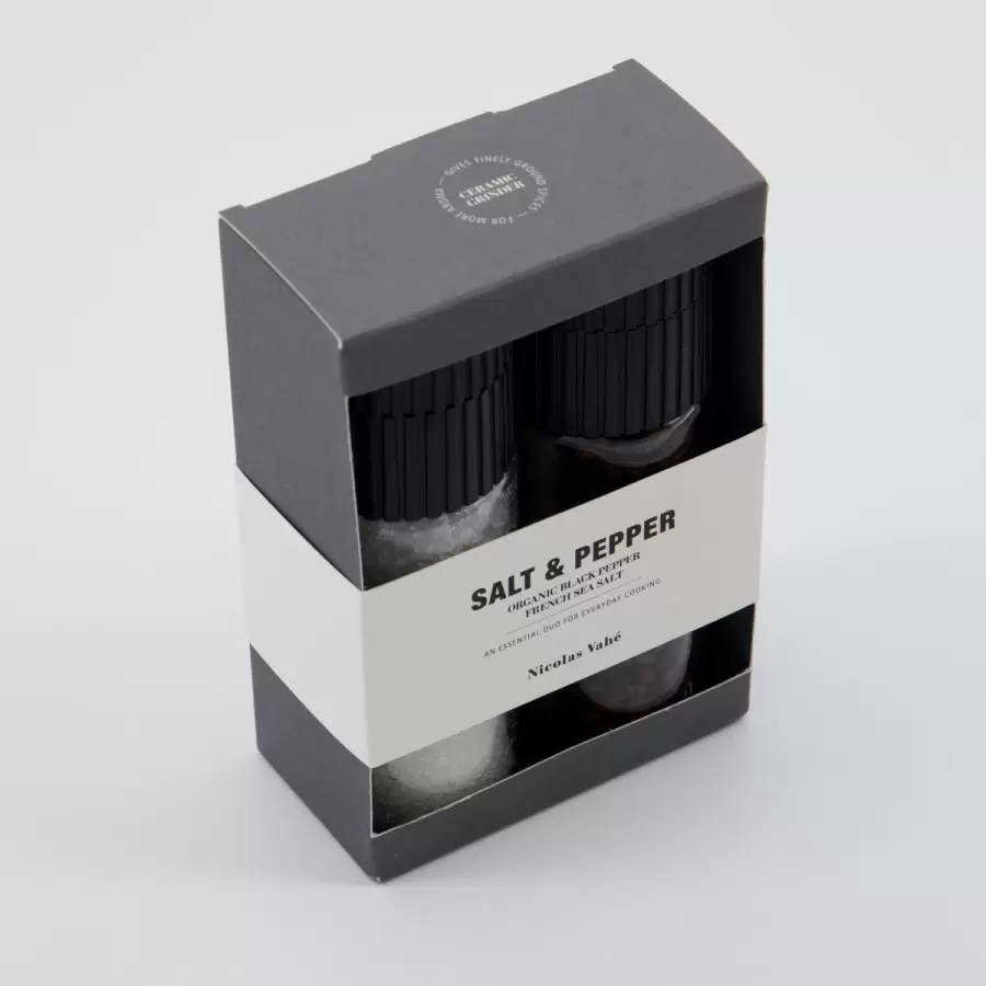 Nicolas Vahé - Gaveæske Salt og Øko Peber 60+120g.