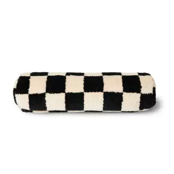 HK living - Pude Uld Sort/Hvidt Statement, Ø:13*50 HK living - Pude Uld Sort/Hvidt Statement, Ø:13*50