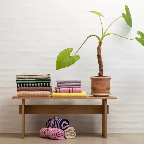 Bongusta - Håndklæder stribede, Naram, 50*80 - vælg farve