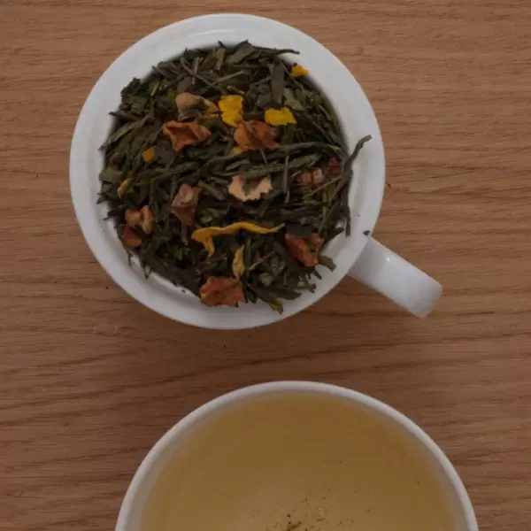 Carstensens Tehandel - Sencha Grøn Te, Æble og Kvæde 100 g.