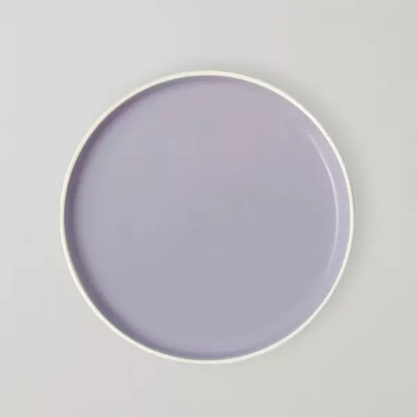 Studio About - 2 stk. Clayware Frokosttallerkener, Ivory/Light Purple