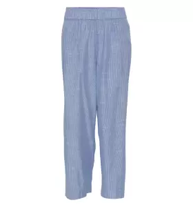 Frau - Copenhagen Long Pants, Medium Blue Stripe