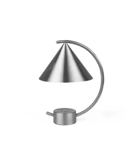 ferm LIVING - Transportabel Bordlampe Meridian, Børstet stål