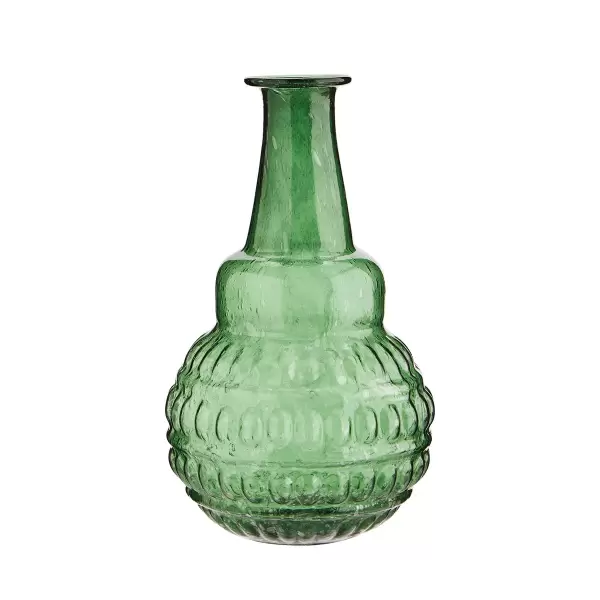 Madam Stoltz - Vase Recycled Glass Ø:10x20, Green