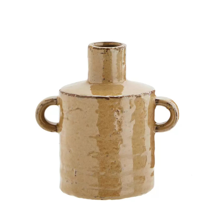 Madam Stoltz - Vase Stoneware H:14, Ass. farver