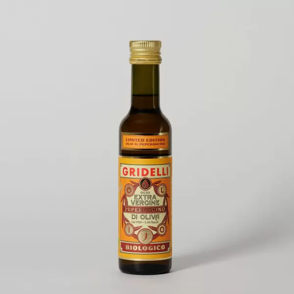 Gridelli - Økologisk Ekstra Jomfruolivenolie, Peperoncino 250 ml.