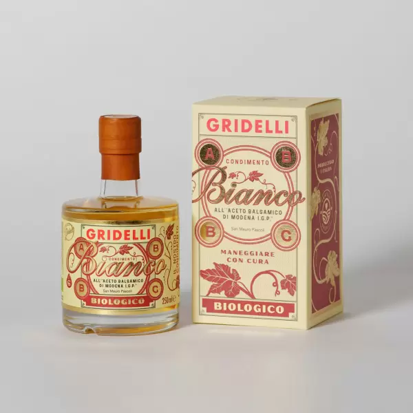 Gridelli - Aceto Balsamico Di Modena, Bianco 250 ml.