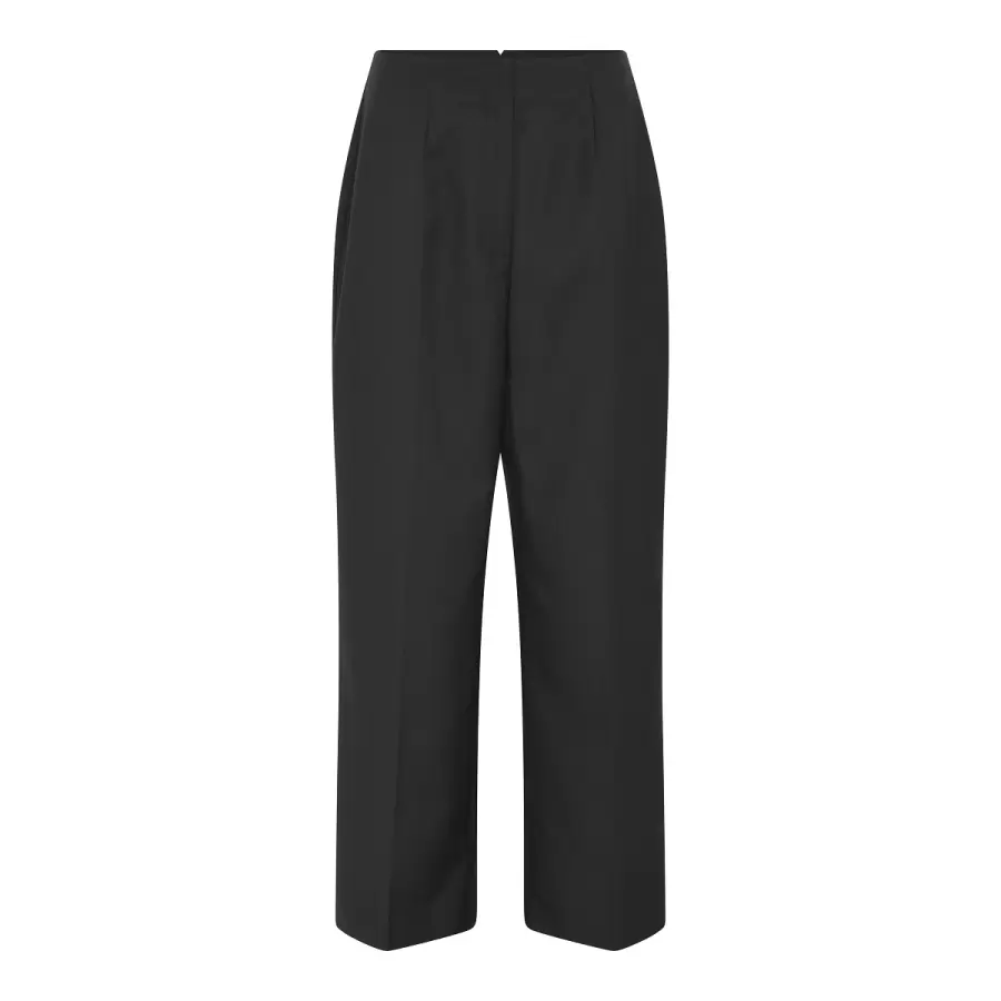 Frau - Wuxi Wide Elegant Ankle Pant, Sort