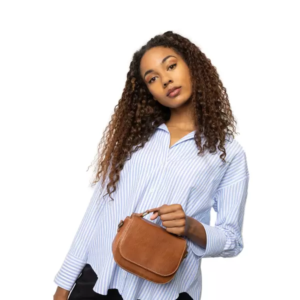 REDESIGNED - Elidi Small Crossbody, Walnut