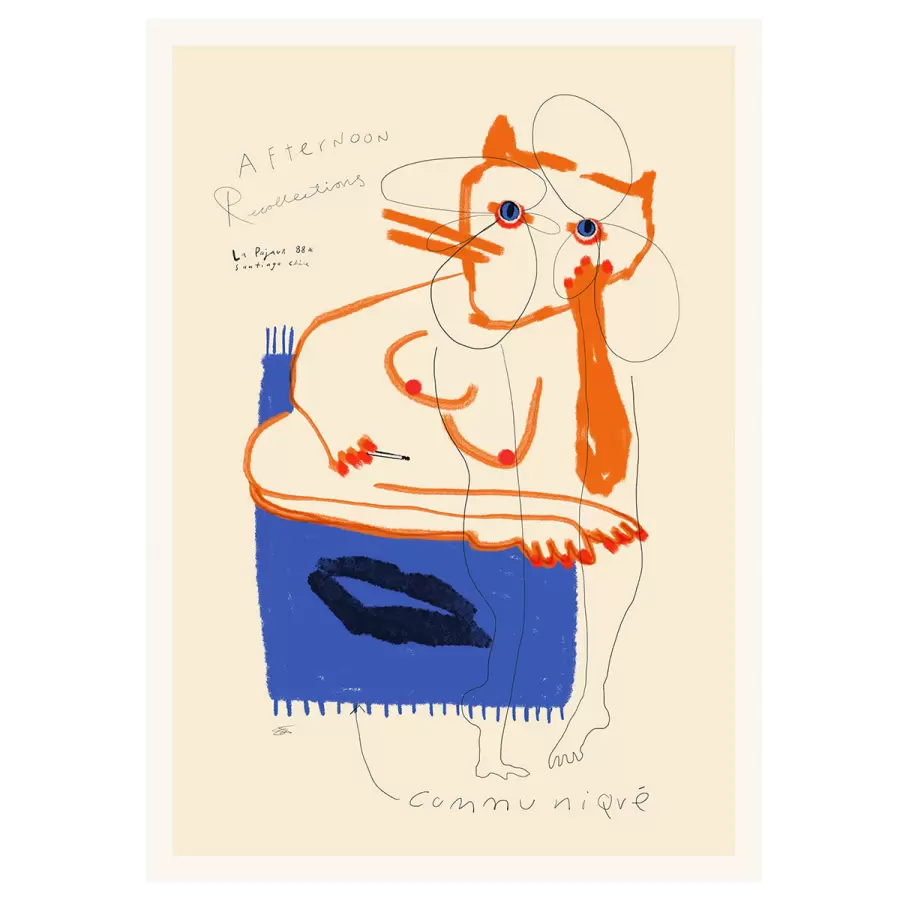 The Poster Club - Afternoon Communiqué, Das Rotes Rabbit 30x40