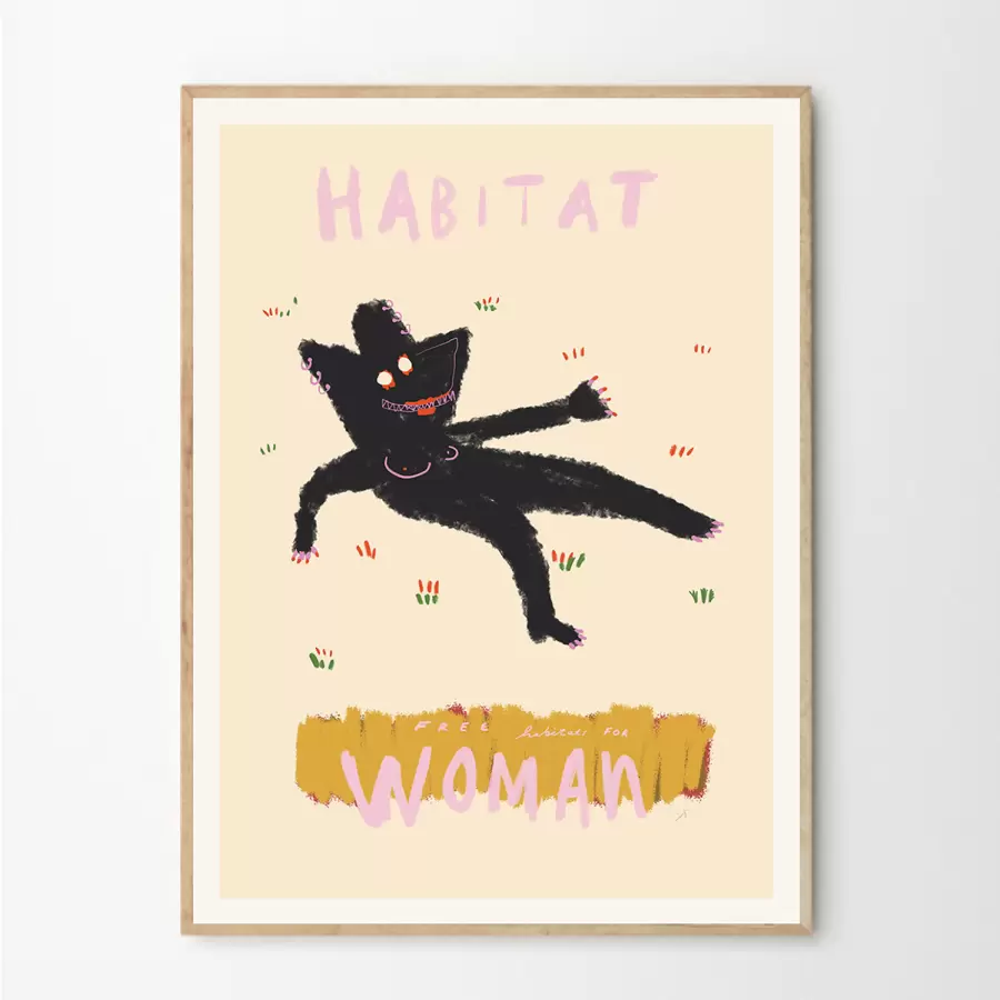 The Poster Club - Habitat, Das Rotes Rabbit 30*40