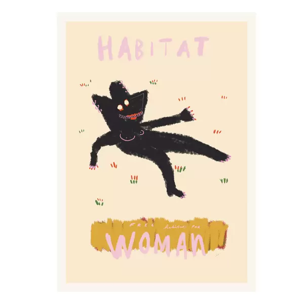 The Poster Club - Habitat, Das Rotes Rabbit 30*40