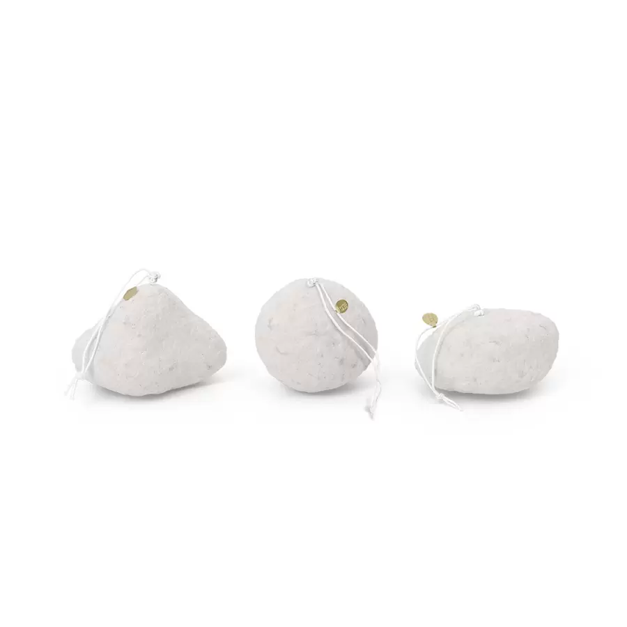 ferm LIVING - 3 Ornamenter Snebolde