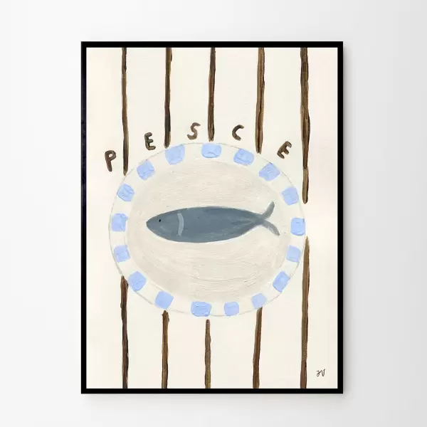 The Poster Club - Pesce, Isabelle Vandeplassche 30x40 
