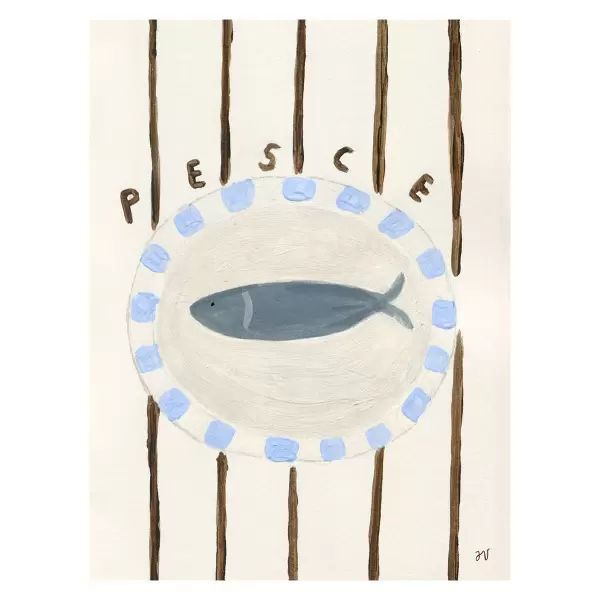 The Poster Club - Pesce, Isabelle Vandeplassche 30x40 