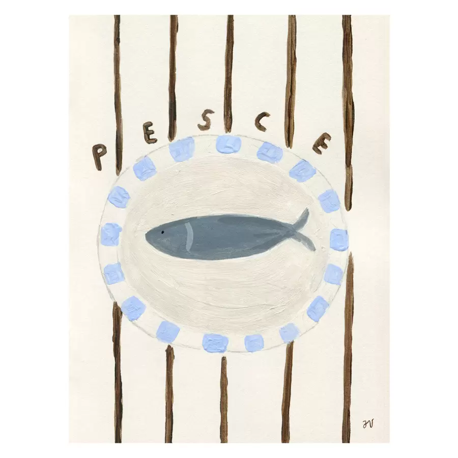The Poster Club - Pesce, Isabelle Vandeplassche 30x40 