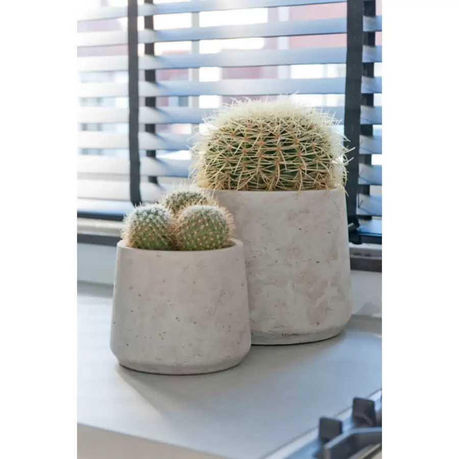 potterypots - Krukke Patt XL, Grey Washed Ø:23*19,5 - Hent selv