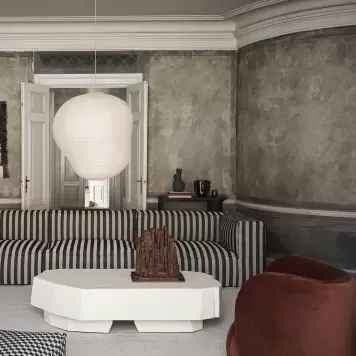 Ferm Living - Kurbis Lampeskærm 80, Natur - Hent selv