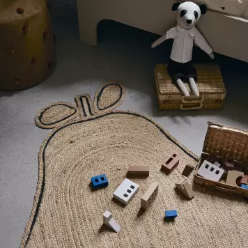 Ferm Living - Gulvtæppe Pear, Jute