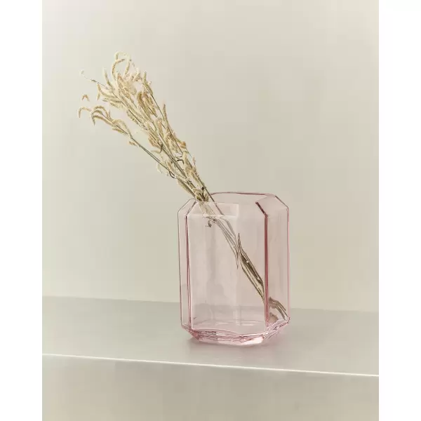 Louise Roe - Glas Jewel Vase, Rose - udstillingsmodel uden originalæske og med små brugsspor
